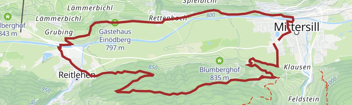 Route map: Mittersill: Hohe Tauern Rundweg